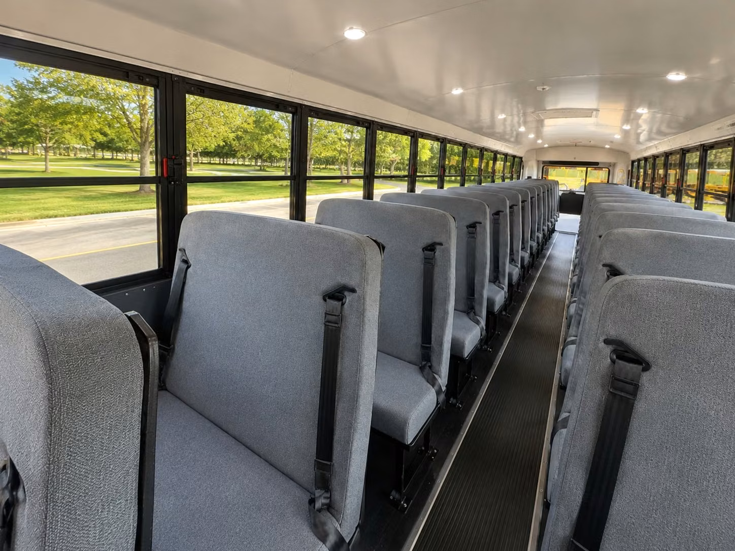 school bus interior