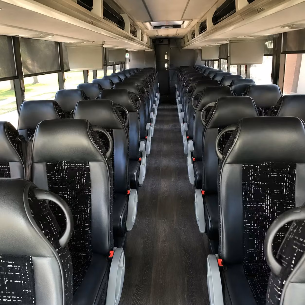 tyler charter bus rental interior